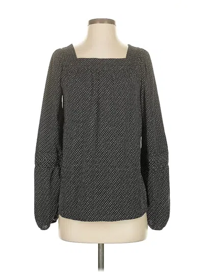 Pre-owned Lc Lauren Conrad Long Sleeve Blouse In Gray