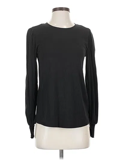 Pre-owned Lc Lauren Conrad Long Sleeve T-shirt In Black