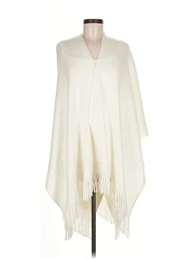 Pre-owned Lc Lauren Conrad Poncho In White