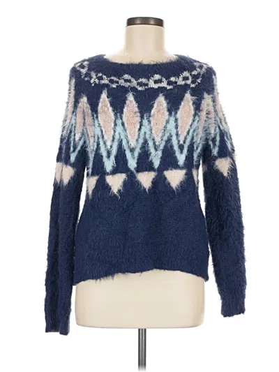 Pre-owned Lc Lauren Conrad Pullover Sweater In Blue