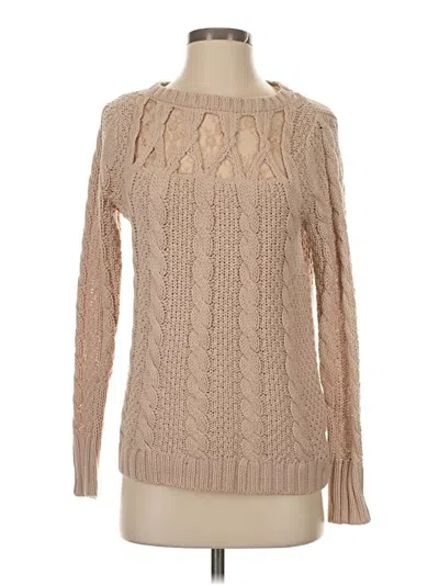 Pre-owned Lc Lauren Conrad Pullover Sweater In Brown