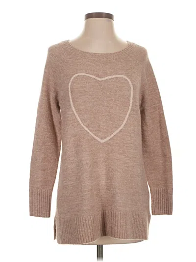 Pre-owned Lc Lauren Conrad Pullover Sweater In Brown