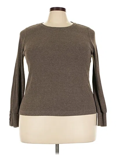 Pre-owned Lc Lauren Conrad Pullover Sweater In Brown