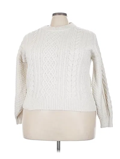 Pre-owned Lc Lauren Conrad Pullover Sweater In Ivory