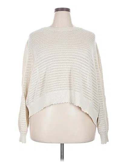 Pre-owned Lc Lauren Conrad Pullover Sweater In Ivory