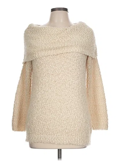Pre-owned Lc Lauren Conrad Pullover Sweater In Ivory