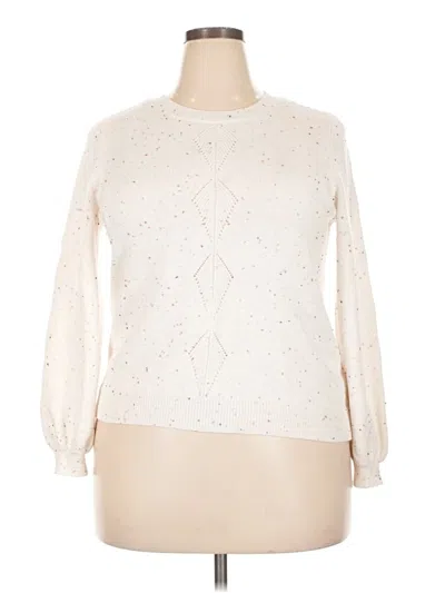 Pre-owned Lc Lauren Conrad Pullover Sweater In Ivory