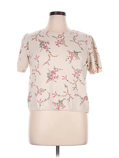Pre-owned Lc Lauren Conrad Pullover Sweater In Ivory