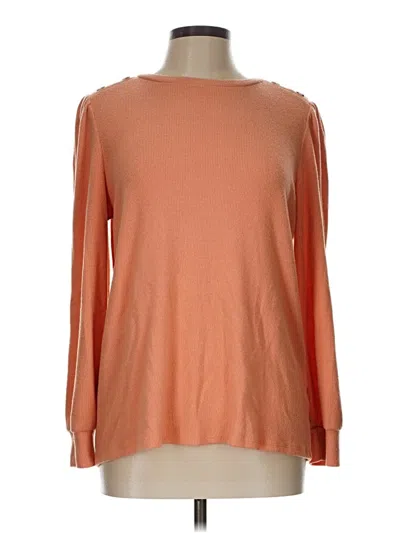 Pre-owned Lc Lauren Conrad Pullover Sweater In Orange