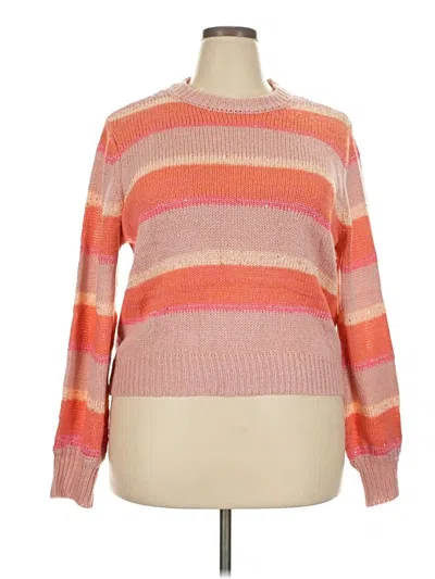 Pre-owned Lc Lauren Conrad Pullover Sweater In Orange