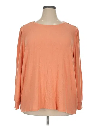 Pre-owned Lc Lauren Conrad Pullover Sweater In Orange