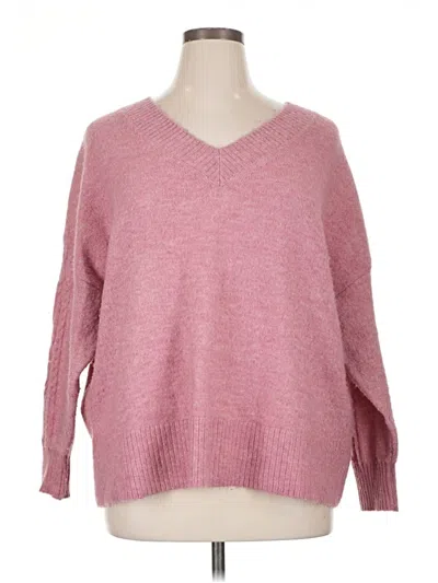 Pre-owned Lc Lauren Conrad Pullover Sweater In Pink