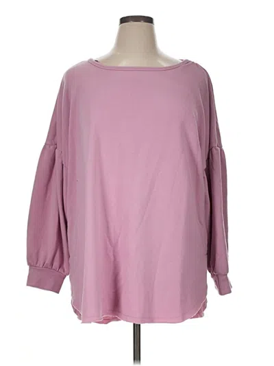 Pre-owned Lc Lauren Conrad Pullover Sweater In Pink