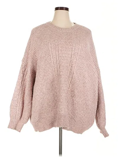 Pre-owned Lc Lauren Conrad Pullover Sweater In Pink
