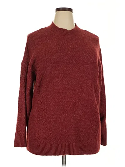 Pre-owned Lc Lauren Conrad Pullover Sweater In Red