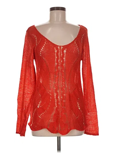 Pre-owned Lc Lauren Conrad Pullover Sweater In Red