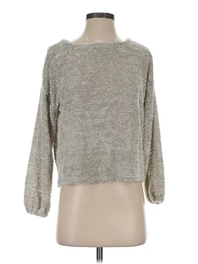 Pre-owned Lc Lauren Conrad Pullover Sweater In Silver