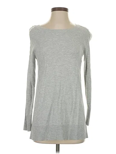 Pre-owned Lc Lauren Conrad Pullover Sweater In Silver