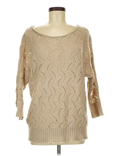 Pre-owned Lc Lauren Conrad Pullover Sweater In Tan