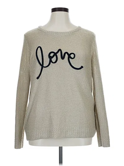 Pre-owned Lc Lauren Conrad Pullover Sweater In Tan