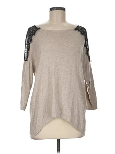 Pre-owned Lc Lauren Conrad Pullover Sweater In Tan