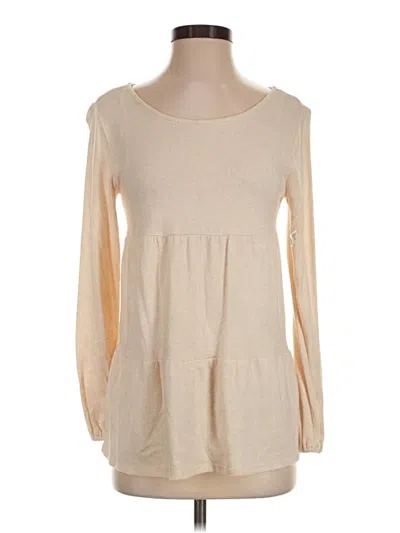 Pre-owned Lc Lauren Conrad Pullover Sweater In Tan