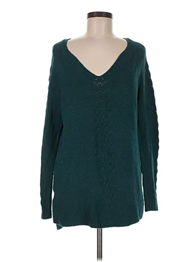 Pre-owned Lc Lauren Conrad Pullover Sweater In Teal