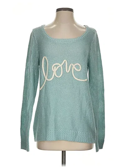 Pre-owned Lc Lauren Conrad Pullover Sweater In Teal