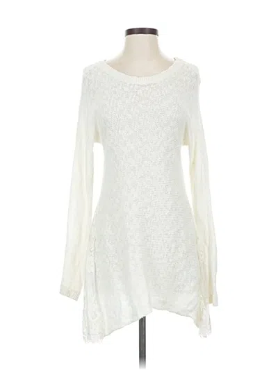 Pre-owned Lc Lauren Conrad Pullover Sweater In White