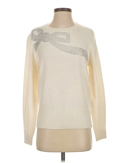 Pre-owned Lc Lauren Conrad Pullover Sweater In White
