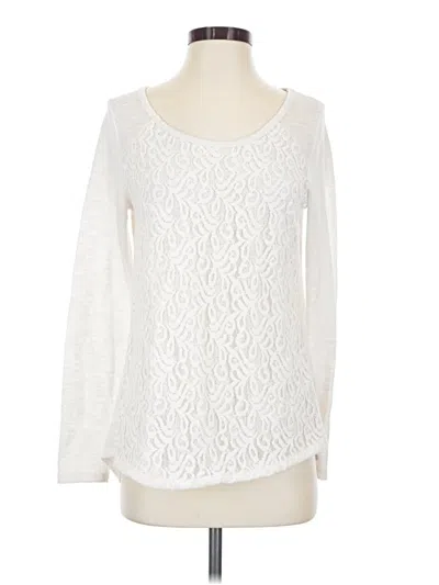 Pre-owned Lc Lauren Conrad Pullover Sweater In White