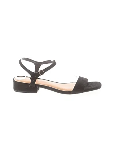 Pre-owned Lc Lauren Conrad Sandals In Black
