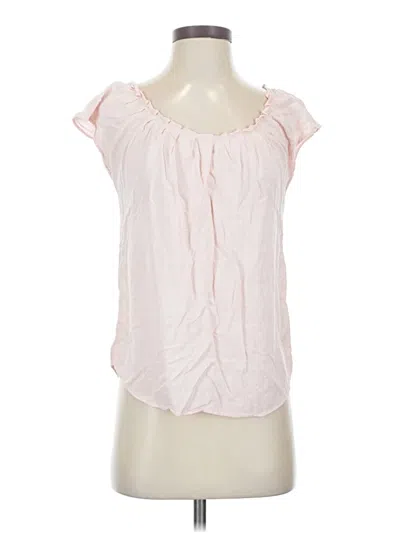 Pre-owned Lc Lauren Conrad Short Sleeve Blouse In Pink