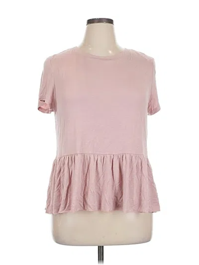 Pre-owned Lc Lauren Conrad Short Sleeve T-shirt In Pink