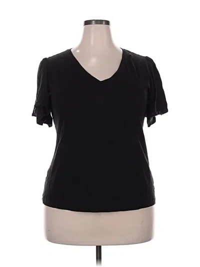 Pre-owned Lc Lauren Conrad Short Sleeve T-shirt In Black