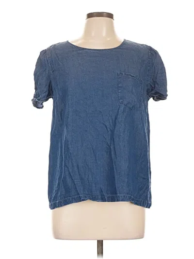 Pre-owned Lc Lauren Conrad Short Sleeve T-shirt In Blue