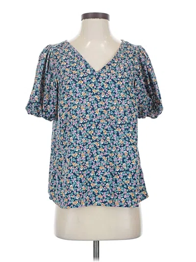 Pre-owned Lc Lauren Conrad Short Sleeve T-shirt In Blue