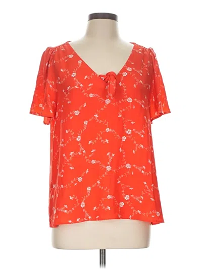 Pre-owned Lc Lauren Conrad Short Sleeve T-shirt In Orange