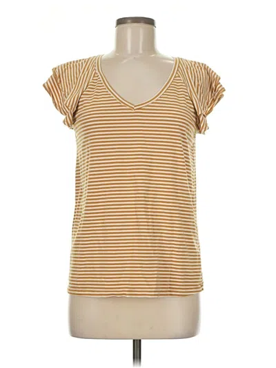 Pre-owned Lc Lauren Conrad Short Sleeve T-shirt In Yellow