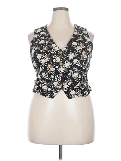 Pre-owned Lc Lauren Conrad Sleeveless Blouse In Black