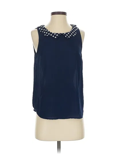 Pre-owned Lc Lauren Conrad Sleeveless Blouse In Blue