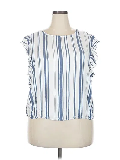 Pre-owned Lc Lauren Conrad Sleeveless Blouse In Blue