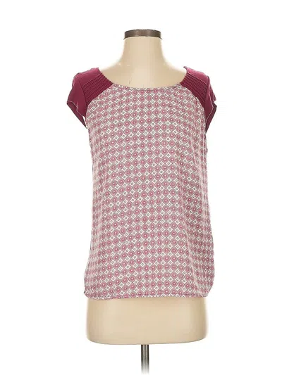 Pre-owned Lc Lauren Conrad Sleeveless Blouse In Burgundy
