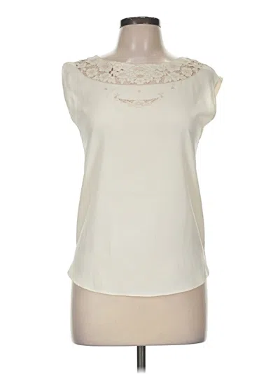 Pre-owned Lc Lauren Conrad Sleeveless Blouse In Ivory