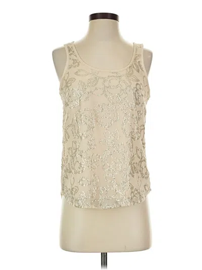 Pre-owned Lc Lauren Conrad Sleeveless Blouse In Ivory