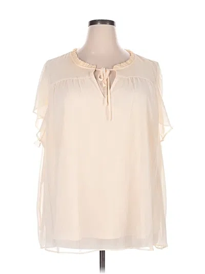 Pre-owned Lc Lauren Conrad Sleeveless Blouse In Ivory