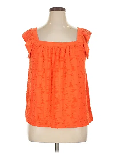 Pre-owned Lc Lauren Conrad Sleeveless Blouse In Orange