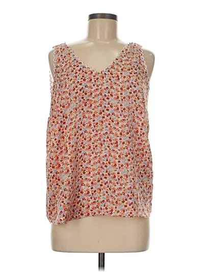 Pre-owned Lc Lauren Conrad Sleeveless Blouse In Orange