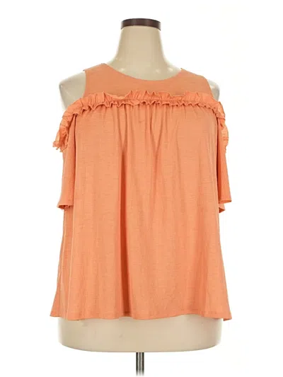 Pre-owned Lc Lauren Conrad Sleeveless Blouse In Orange