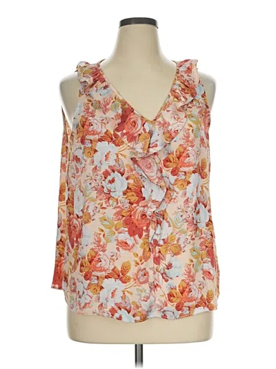 Pre-owned Lc Lauren Conrad Sleeveless Blouse In Orange